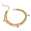 20pcs Stainless Steel 6mm Zircon 12 Months Birthstone Charms Beads for DIY Jewelry Necklace Bracelet Findings Earrings Making