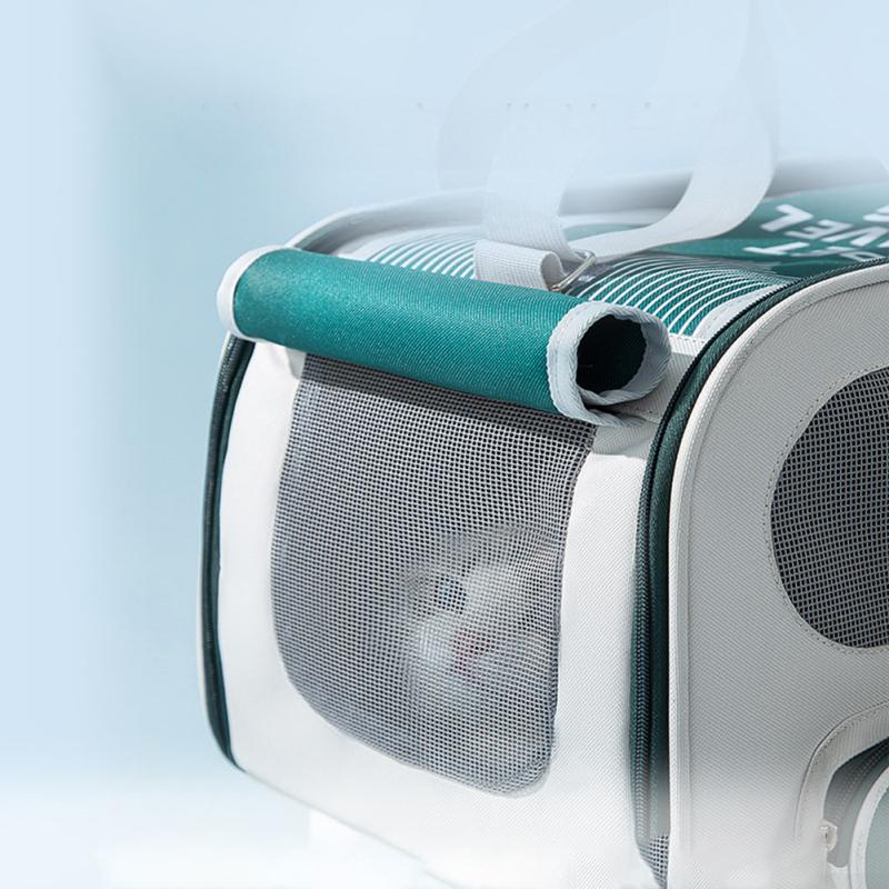 Портативная сумка-переноска для выхода на улицу, дышащая сумка через плечо большой емкости, товары для домашних животных для путешествий на открытом воздухе