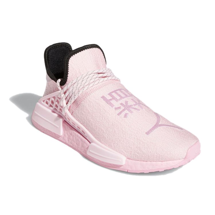 Pharrell x adidas NMD Human Race Розовые Унисекс Кроссовки Настоящий-Розовый Прозрачно-Розовый Основной-Черный GY0088