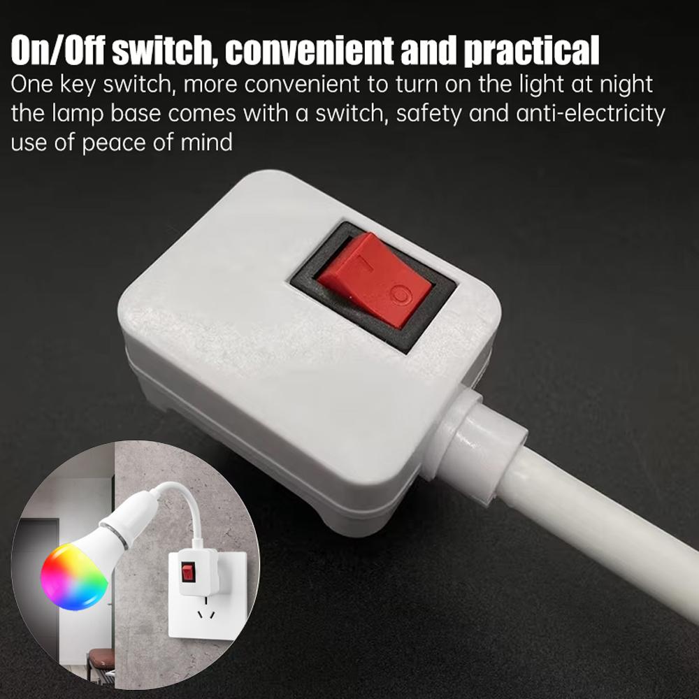 Умная светодиодная лампа E27 RGB с радиочастотным пультом 433 МГц и Bluetooth-управлением, беспроводная настенная розетка-выключатель с приложением Tuya для домашнего освещения AC 220 В