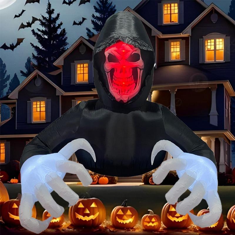 Надувная игрушка Гигантские руки Призрак Хэллоуин Надувная модель Светящаяся надувная модель Модель для украшения атмосферы Хэллоуина