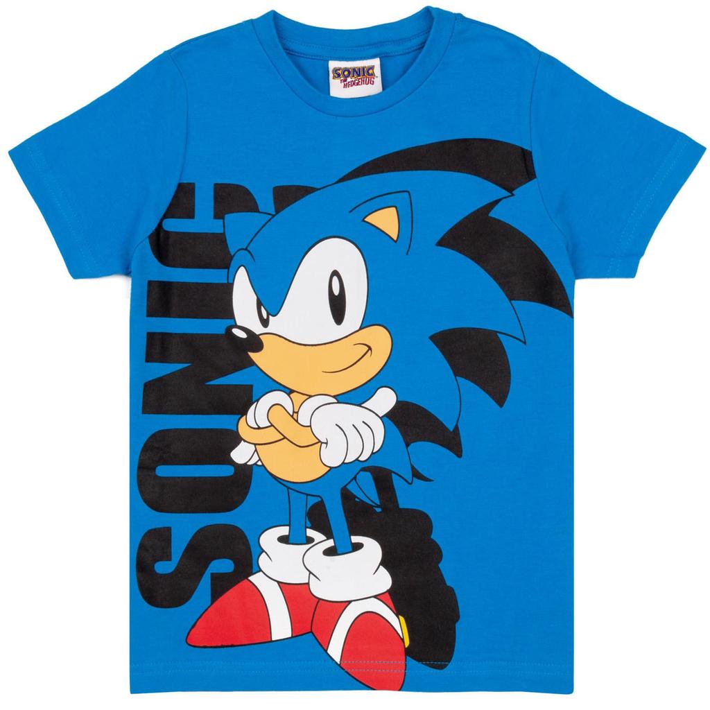 Sonic The Hedgehog Футболка с персонажем мультфильма для мальчиков