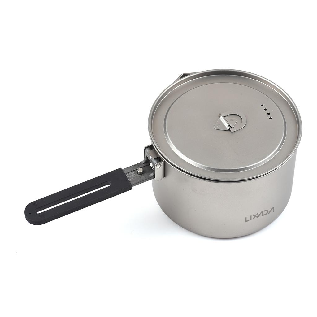 Походные кастрюли и сковородки портативные легкие со складной ручкой для приготовления пищи на открытом воздухе