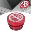 Car Cigarette Lighter Plug Trim Aluminum NO SMOKING Button Waterproof Dustproof 12V Cigarette