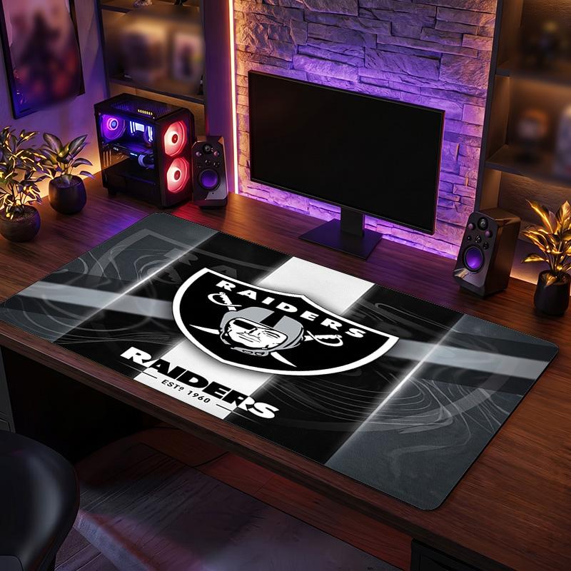 Коврик для мыши с узором Las Vegas Raiders Анти?Нескользящий резиновый коврик для стола для игр, работы, украшение рабочего стола