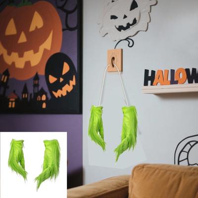 Вор Зеленый Пушистый Смешные Реквизиты Атмосфера Ужаса Маскарад