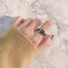 925 Silver-Plated Irregular Plain Ring for Women - Korean Simple & Trendy Design, Non-Fading