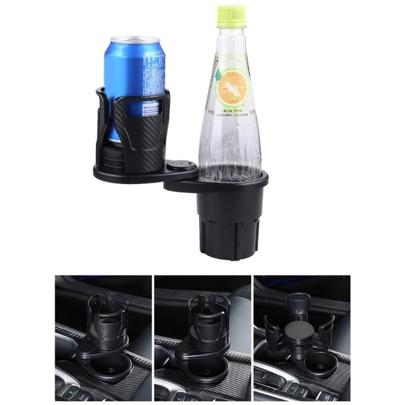 2 In 1 Adjustable Car Cup Holder Car Multifunction Cup Holder Expander Adapter 360 Rotating Car Cup Mount Holder