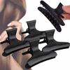 12pcs/set Black Butterfly Section Hair Clip Clamps Hairpins Barber Salon Styling Holding Tools Hairdressing Section Claw Clamps
