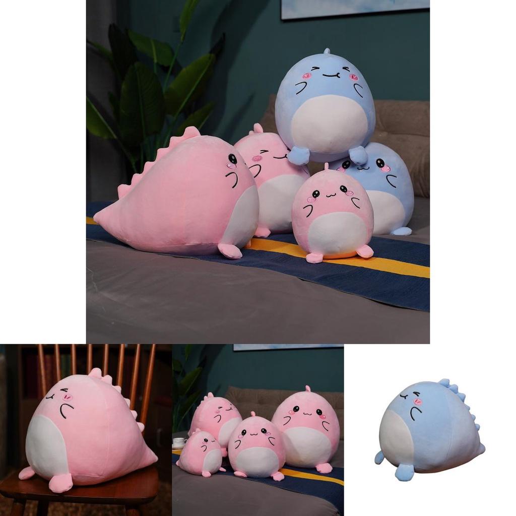 Плюшевая игрушка Squishmallow Динозавр Супермягкий короткий плюш Синий/розовый 20см/7.87дюймов