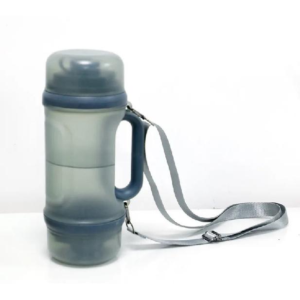 33.5oz Portable Dog Water Bottle for Travel Hydration&Food Feeder 6.5oz Food Container, Leak-Proof, Outdoor, Walking, Hiking