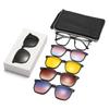 9507 Sunglasses Cover, Magnetic Attraction, Light Color Women'S Sunscreen Sunglasses, Polarized Multi-Color Exchangeable Glasses Tide