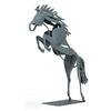 Abstract Metal Horse Statue 3D Standing Horse Sculpture Horse Figurine Decor  Office Display