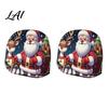 Stretchy Headrest Covers for Cars Christmas Car Cover Santa Claus Head Rest Sleeve Funny Soft Polyester Seat Pillow Protector Cars Suvs Universal