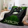 Одеяло с принтом логотипа X-BOX Фланелевое Теплое и красивое одеяло мягкий комфорт одеяло для кровати Домашнее дорожное одеяло подарок на день рождения