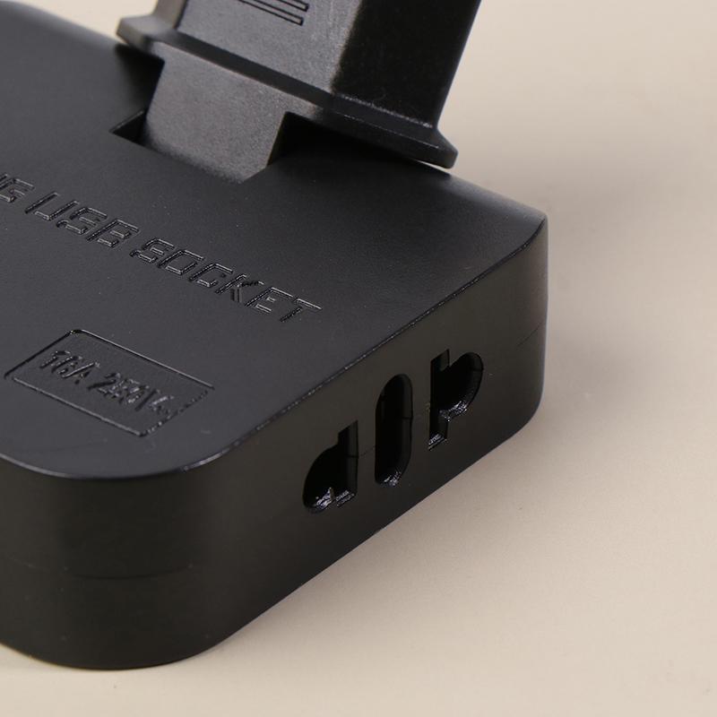 Вращающаяся на 180 градусов розетка 3-в-1 EU Plug Converter Удлинитель для путешествий EU Multi-Plug Тонкий беспроводной адаптер для розеток Розетки
