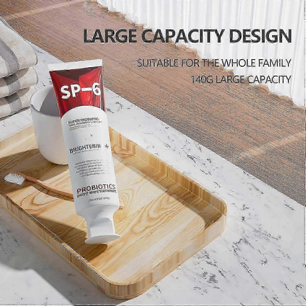 Sp-6 Probiotic Toothpaste, Sp-6 Ultra Toothpaste For Teeth Whitening, And Gum Health, Fluoride-free Mint Flavor 2PCS 25-26