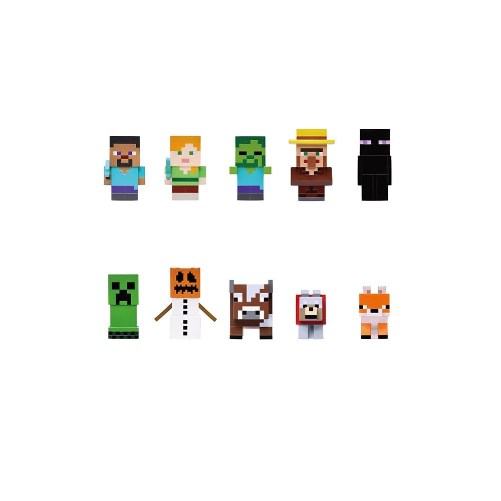 MINECRAFT Minecraft Soft Vinyl Puppet Mascot Box of 10