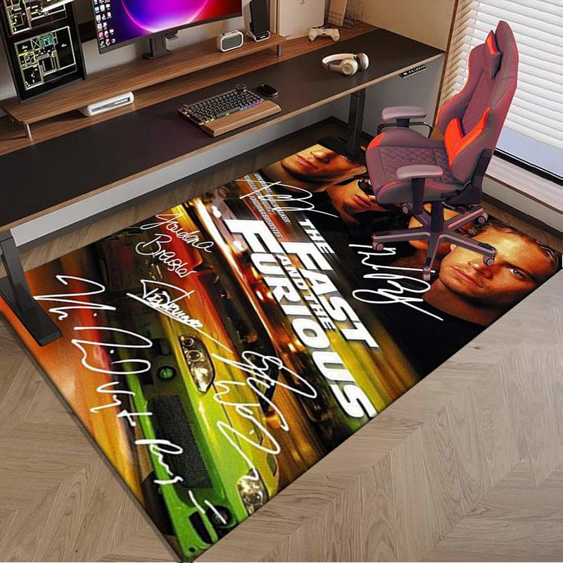 Fast And car Family Carpet, Chair Rug,Rug for Office Bedroom living rooms, Doormat decor Fan Gift Christmas Gift