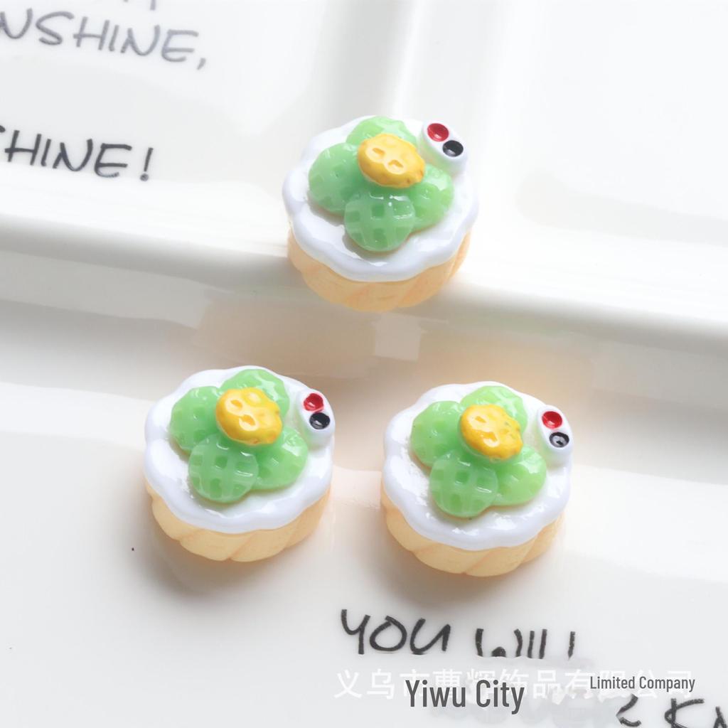 Realistic Rose Cake Food Play Cream Glue Mobile Phone Case Keychain Pendant Resin Jewelry Accessories