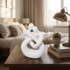 Abstract Design 3D Printed Figure Romantic Couple Embracing Sculpture  Home Decoration