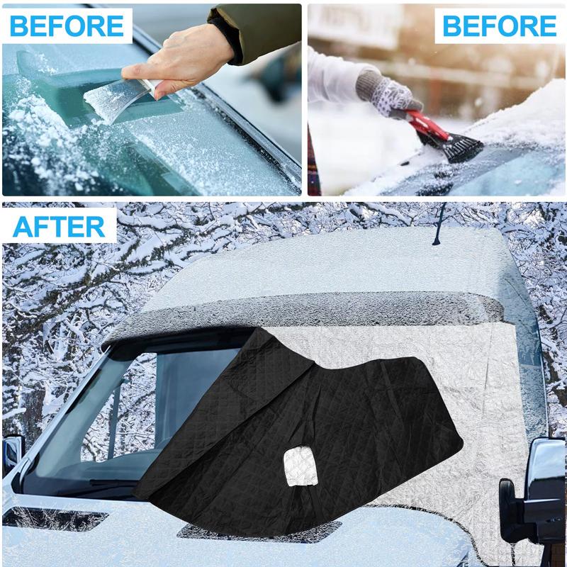 Чехол на лобовое стекло автофургона, утолщенная алюминиевая пленка, композитный хлопок, чехол от заморозков, солнцезащитный козырек