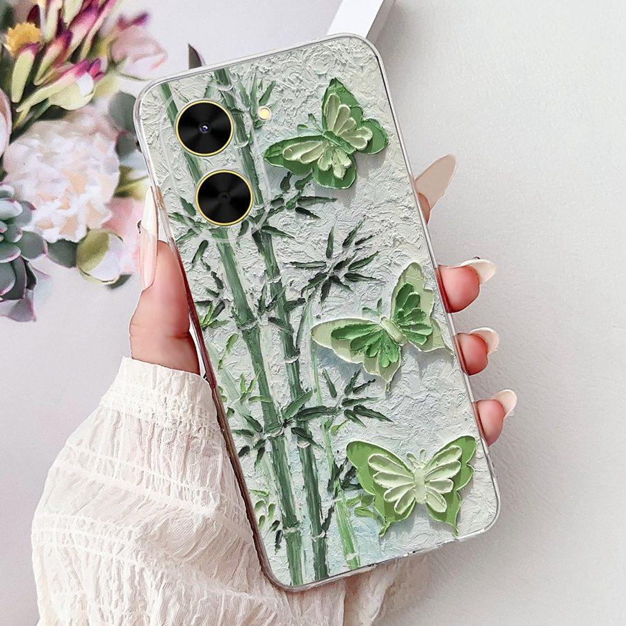 Чехол для телефона Xiaomi Poco C71 2025 Роскошная Расписная Задняя Крышка ТПУ Capa Мягкий Силикон Fundas для Xiaomi PocoC71 Защитный Чехол