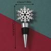 Christmas Snowflake Wine Stopper, Zinc Alloy Wine Bottle Stopper, Festive Party Wine Preservation Sealing Stopper