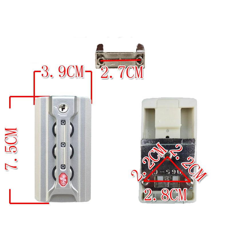 Для 065C Таможенные замки Кодовые замки отделения для багажа Пряжка Чемодан на колесиках Дорожный багаж Противоугонные Запасные кодовые замки