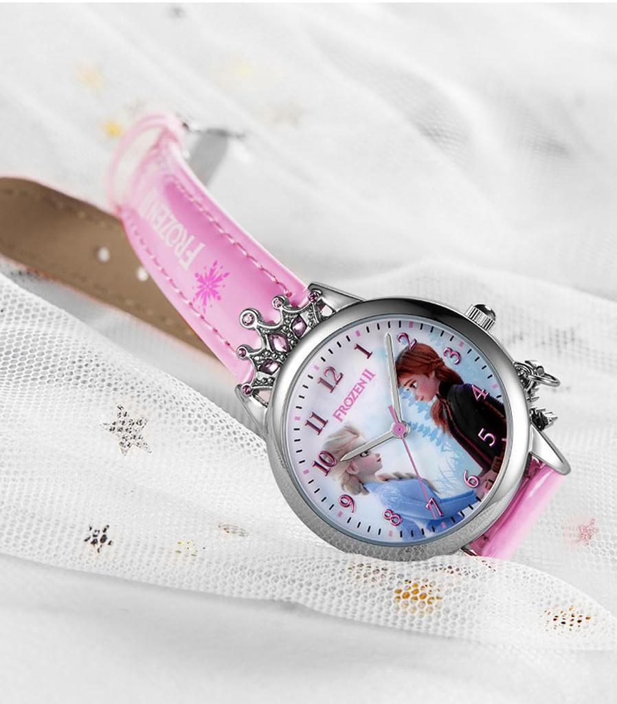 Идеально подходит для школьных торжественных линеек и розовые подарочные женские часы, (Эльза Анна, 020) [Использовал]