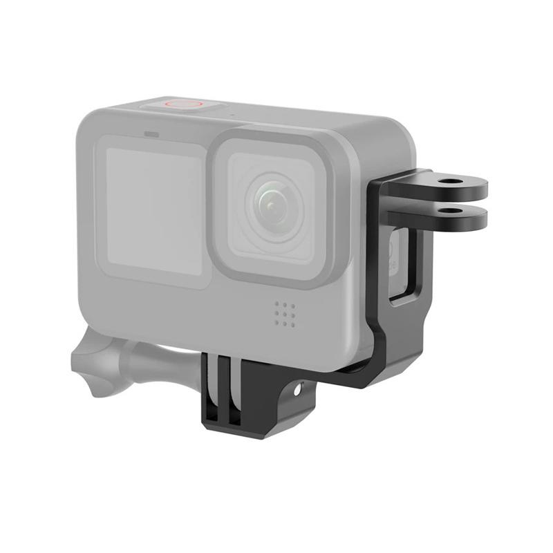 Action Camera Vertical Shoot centered Arm Bracket For Gopro Hero 12 11 10 9 for go pro SJCAM DJI Selfie stick Mount Adapter
