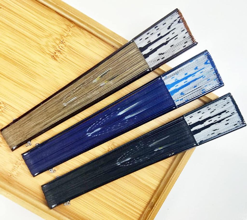 Складной Милый Кот Стильный Современный Кот Включает Сумку-Веер [deaizaka.biz] Женский Веер, Лицо, Дизайн, (черный)