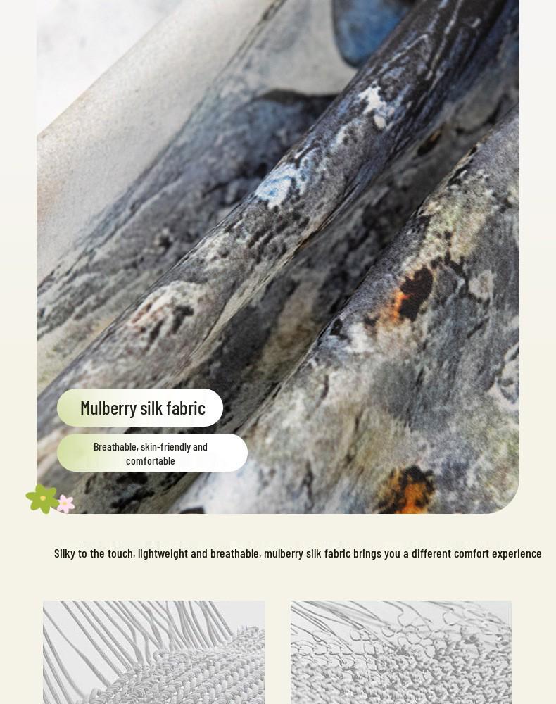 Mother's Day Silk Scarf Gift Set: 100% Mulberry Silk Square Shawl