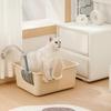 Кошачий туалет большой, брызгозащищенный, полузакрытый, огромный туалет для домашних животных, большой забор, высокий кошачий туалет, товары для животных