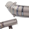 Модифицированная выхлопная система для Duke390/RC390: Комплект средней части и конечной трубы из нержавеющей стали и титана