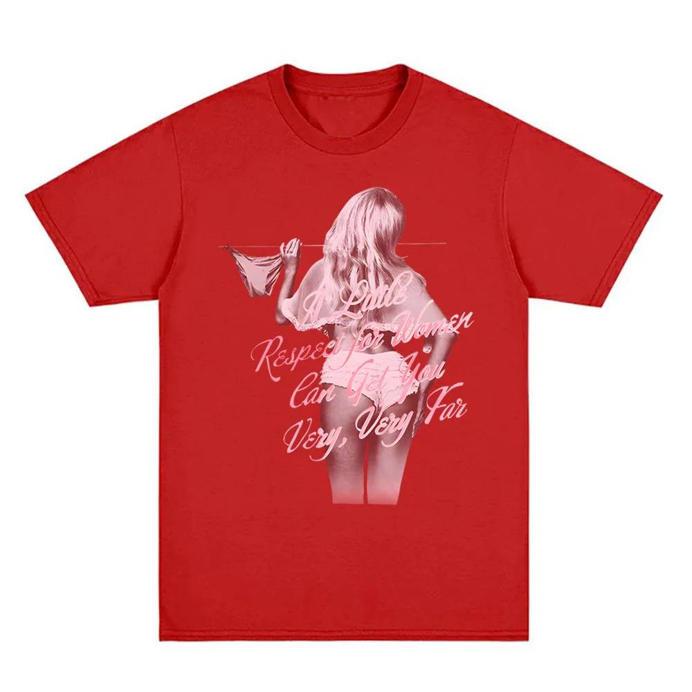 Sabrina Carpenter A Little Respect for Women TSHIRT 2025NEW Album Summer 100Cotton High Quality Tshirt Singers Same Style