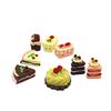 8Pcs/Set Chocolate Cocoa Cakes Miniature Food Models Dollhouse Accessories