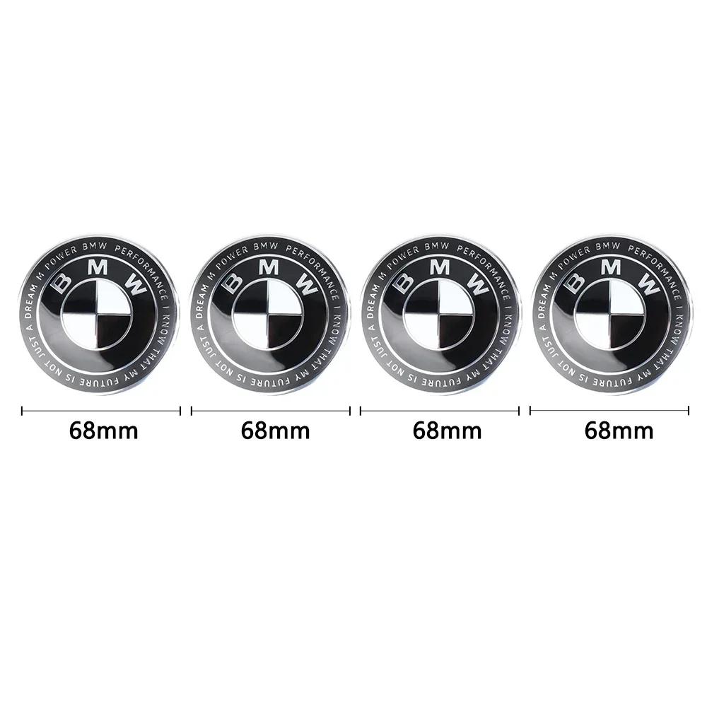 UZIS8 4Pcs 56MM/68MM Car Styling Wheel Center Cap Hub Covers For BMW G32 G30 G01 G02 G05 G06 G07 G26 G23 G22 F40 F20 Badge Accessories