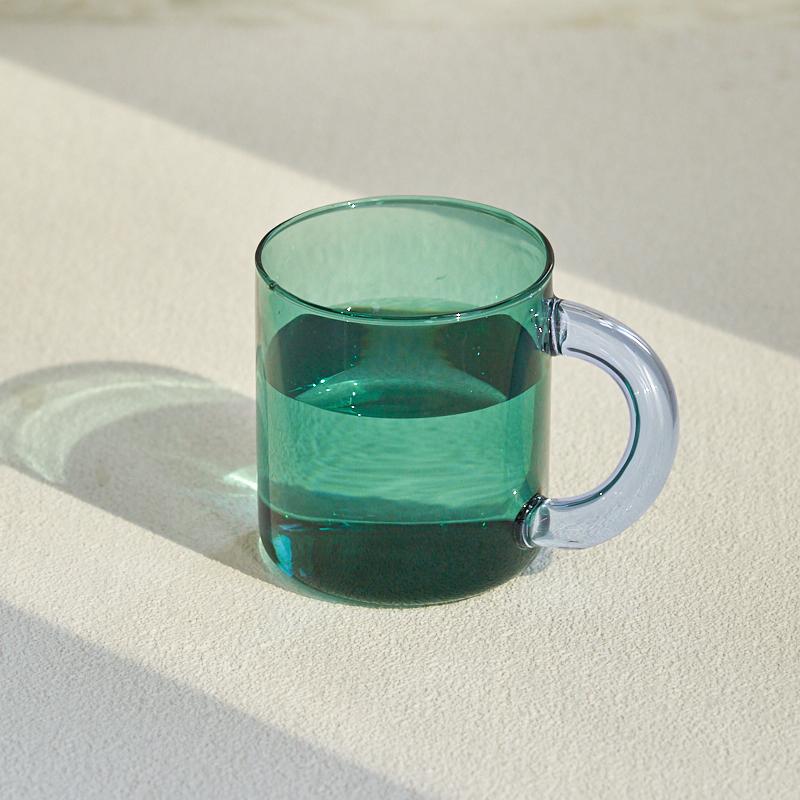 Fat Handle Glass Mug Coffee Cup Heat Resistance Mug Milk Tea Cup Drinkware Coffee Mug Glass Cups Glass Coffee Cup