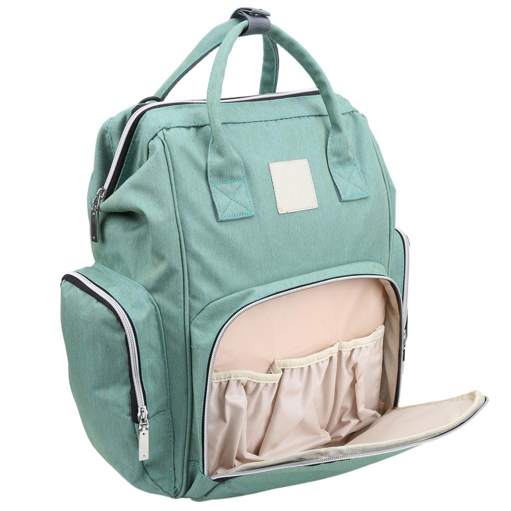 Сумка для подгузников для кормления грудью, многофункциональная, большой емкости, дорожный рюкзак для мам, озеро зеленый