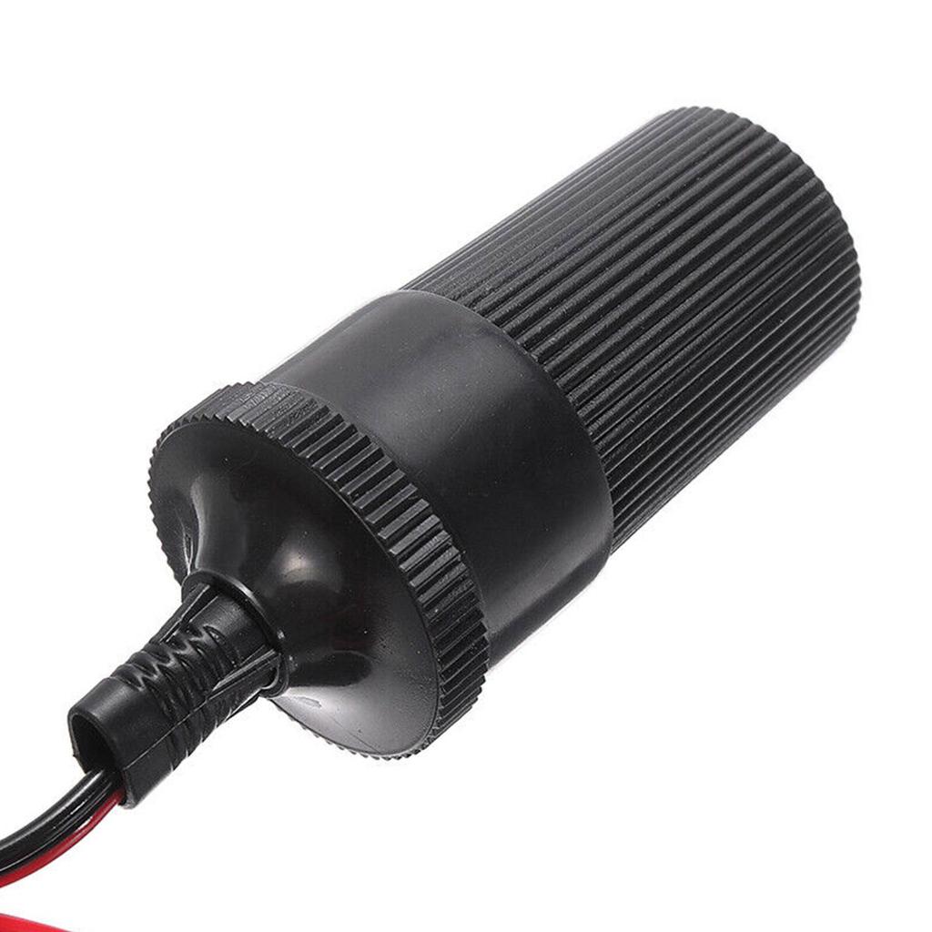 Universal 12V Car Auxiliary Cigarette Lighter Socket Cigarette Power Adapter Clip-on Exten Socket Cigar Power Adapter Light E5R2