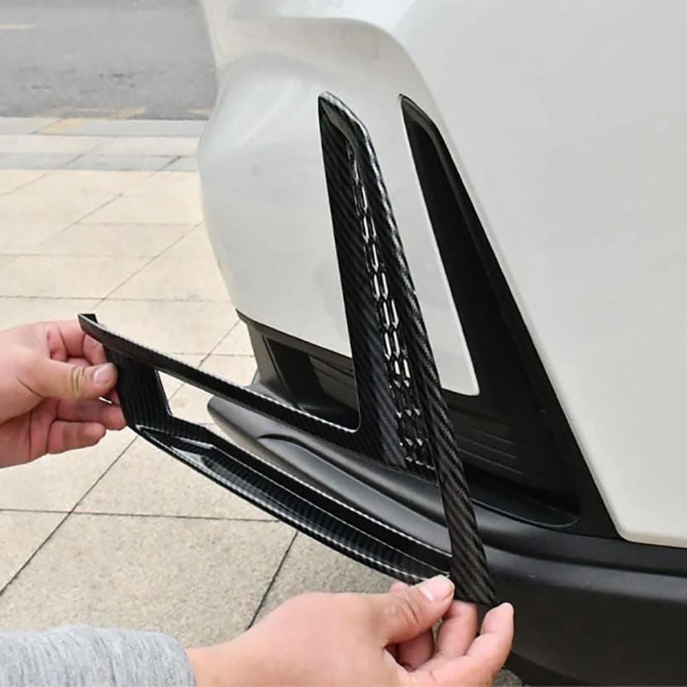 Carbon Fiber Style Front Fog Light Cover Trim for Honda CRV 2023 2024