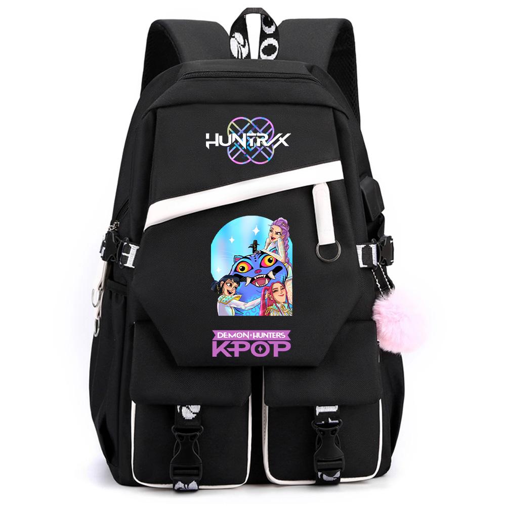 Anime Demon Hunters Printed Large Capacity Backpack for Teenger Student Girl Boy Schoolbag Bookbag Women Waterproof Travel Bag Gift