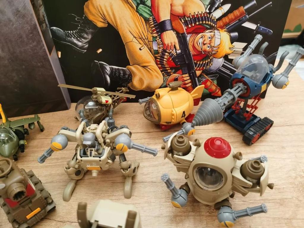 Original Xinshi Model Metal Slug X Series Snap-Fit Color-Separated Plastic Assembly Collection Decorations Ornaments Model Kit