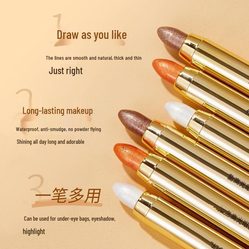 Dual-Headed Non-Smudging Eyeshadow & Highlighter Pen for Under-Eye Contouring - Ideal for Beginners and Students