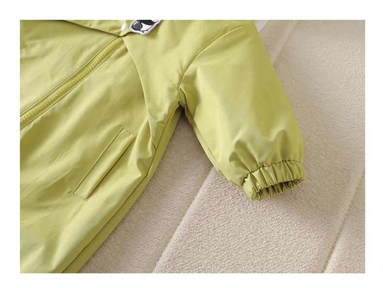 Детский весенний комбинезон-ветровка - Милый ромпер с капюшоном для малыша (Весна осень)