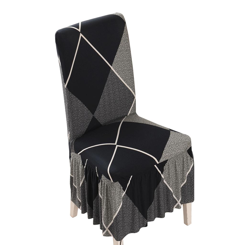 Stretch Spandex Dining Chair Cover Protectors Super Fit Banquet Chair Seat Slipcovers for El and Wedding Ceremony Chair Skirt