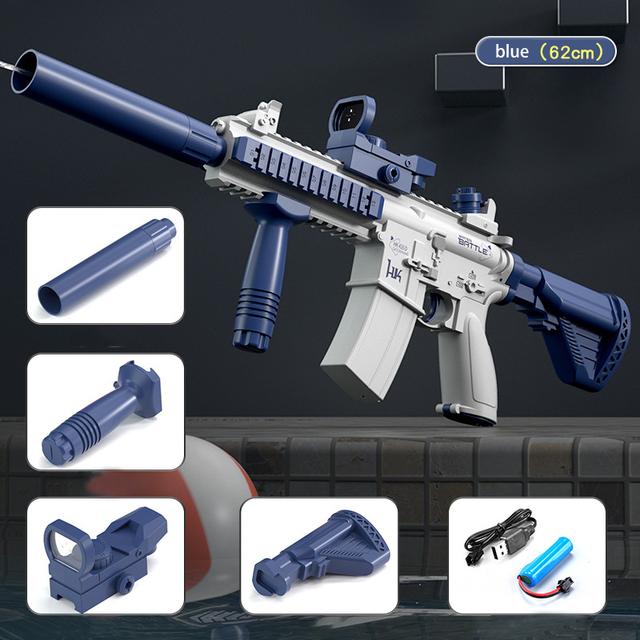 Новый водяной пистолет M416, электрический пистолет Glock, игрушка для стрельбы, полностью автоматическая летняя пляжная игрушка для детей, мальчиков и девочек, подарок для взрослых