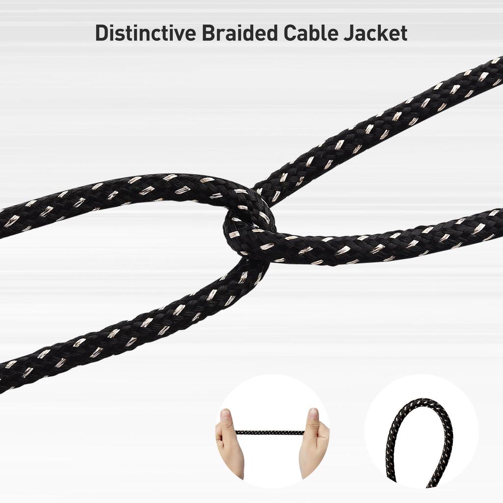 Cable Matters Гитарный кабель гитарный экран набор из 2 монофонических штекеров музыкальный инструментальный кабель TS прямой на штекер типа L 0,9 м 6,35 мм
