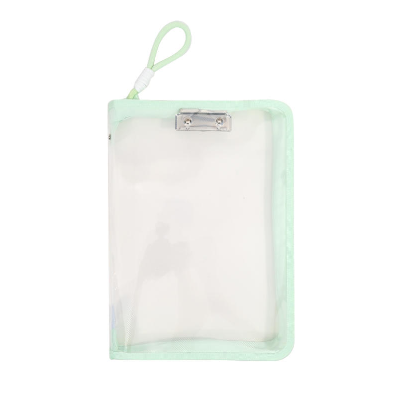 A4 Mesh Zipper Stationery Bag Portable Organizer Folder School Office Supplies Storage Pouch With Handles Large Capacity